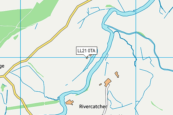 LL21 0TA map - OS VectorMap District (Ordnance Survey)