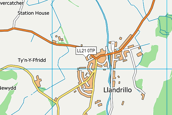 LL21 0TP map - OS VectorMap District (Ordnance Survey)
