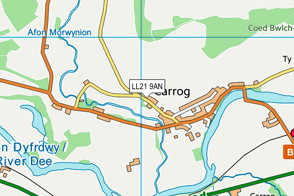 LL21 9AN map - OS VectorMap District (Ordnance Survey)