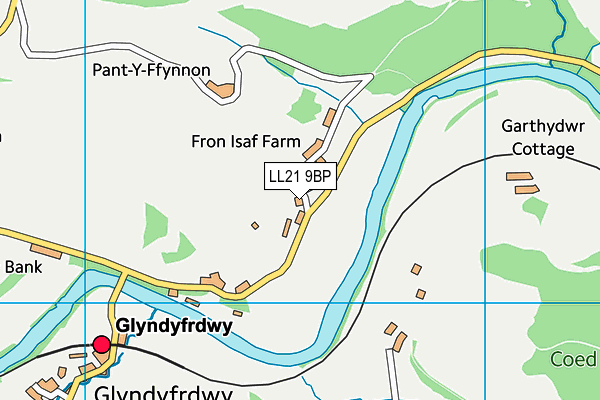 LL21 9BP map - OS VectorMap District (Ordnance Survey)