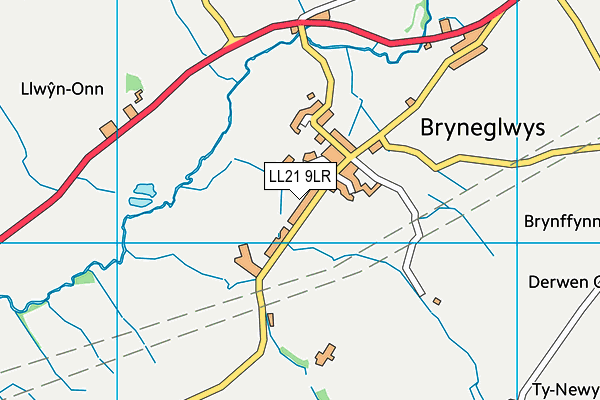 LL21 9LR map - OS VectorMap District (Ordnance Survey)