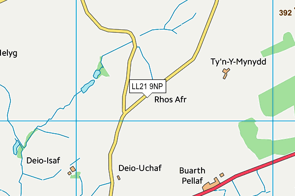 LL21 9NP map - OS VectorMap District (Ordnance Survey)