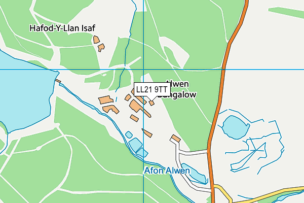 LL21 9TT map - OS VectorMap District (Ordnance Survey)