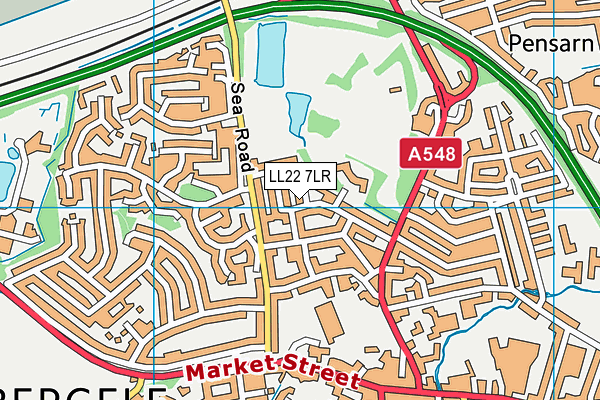 LL22 7LR map - OS VectorMap District (Ordnance Survey)