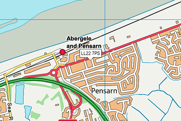 Map of AKD PENSARN STORES LTD at district scale