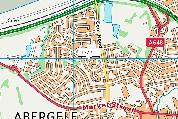 LL22 7UU map - OS VectorMap District (Ordnance Survey)