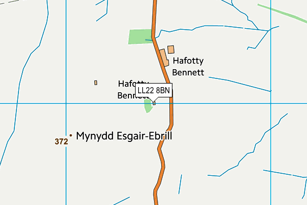 LL22 8BN map - OS VectorMap District (Ordnance Survey)