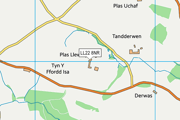 LL22 8NR map - OS VectorMap District (Ordnance Survey)