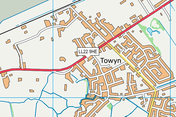 Map of TOWYN CHIPPY LIMITED at district scale