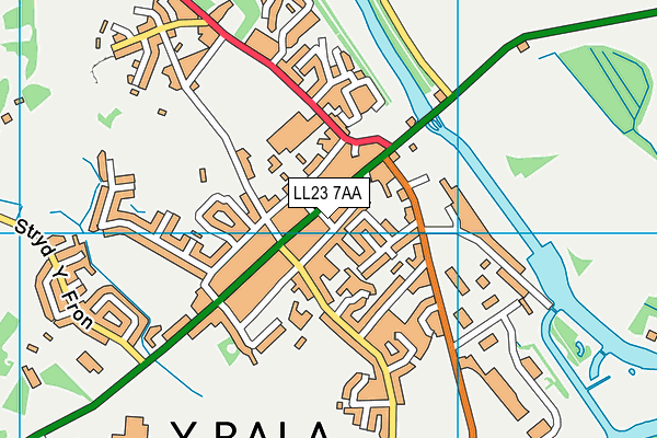 LL23 7AA map - OS VectorMap District (Ordnance Survey)