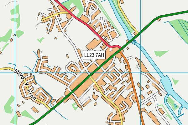 LL23 7AH map - OS VectorMap District (Ordnance Survey)