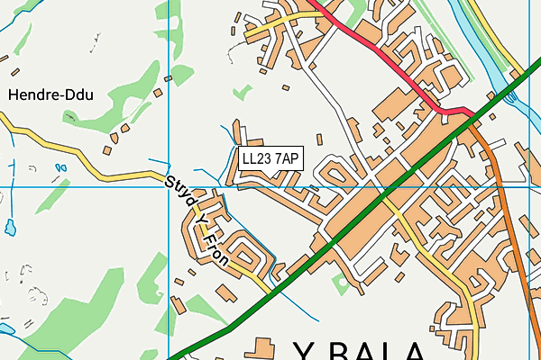 LL23 7AP map - OS VectorMap District (Ordnance Survey)
