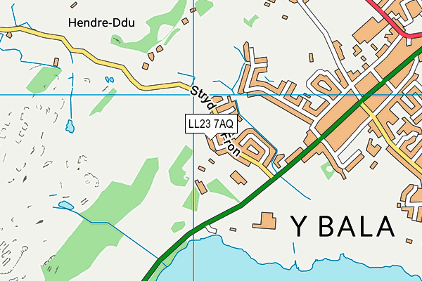 LL23 7AQ map - OS VectorMap District (Ordnance Survey)