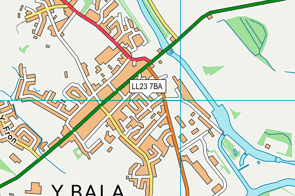 LL23 7BA map - OS VectorMap District (Ordnance Survey)