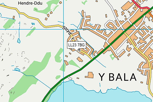 LL23 7BG map - OS VectorMap District (Ordnance Survey)