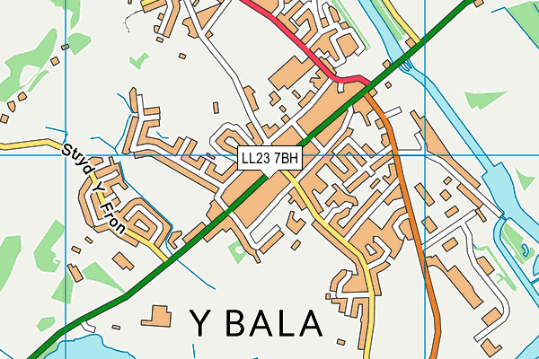 LL23 7BH map - OS VectorMap District (Ordnance Survey)