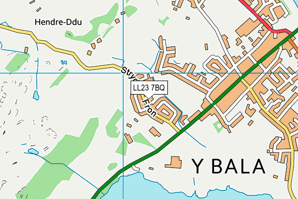 LL23 7BQ map - OS VectorMap District (Ordnance Survey)