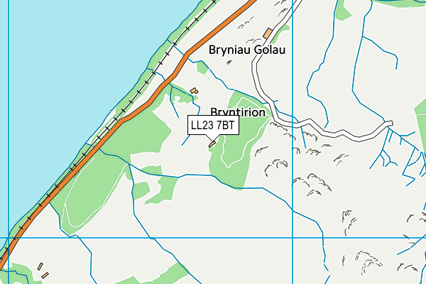 LL23 7BT map - OS VectorMap District (Ordnance Survey)