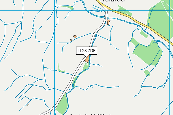 LL23 7DF map - OS VectorMap District (Ordnance Survey)
