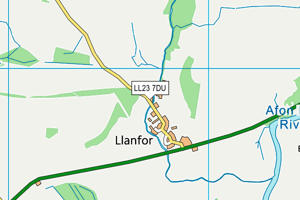 LL23 7DU map - OS VectorMap District (Ordnance Survey)