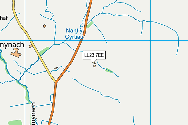 LL23 7EE map - OS VectorMap District (Ordnance Survey)