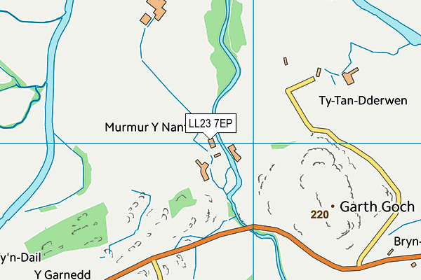 LL23 7EP map - OS VectorMap District (Ordnance Survey)