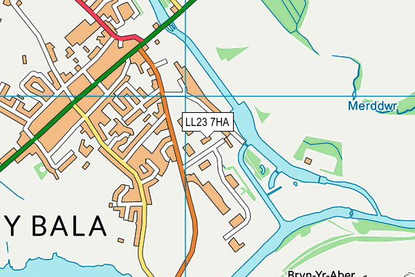 LL23 7HA map - OS VectorMap District (Ordnance Survey)