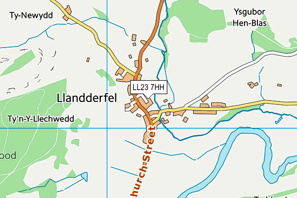 LL23 7HH map - OS VectorMap District (Ordnance Survey)