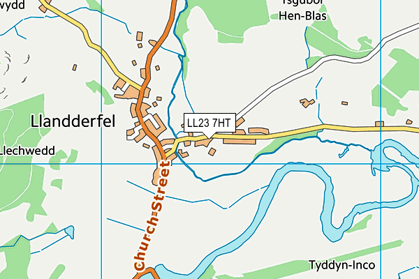 LL23 7HT map - OS VectorMap District (Ordnance Survey)