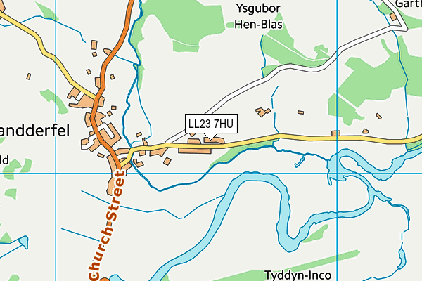 LL23 7HU map - OS VectorMap District (Ordnance Survey)