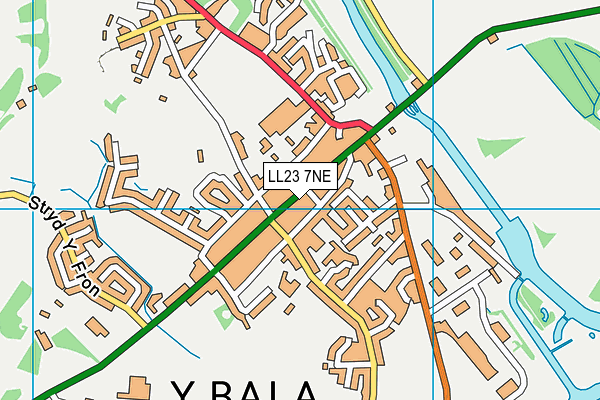 LL23 7NE map - OS VectorMap District (Ordnance Survey)