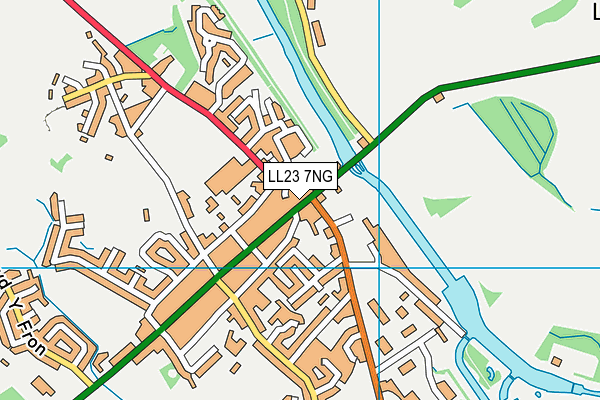 LL23 7NG map - OS VectorMap District (Ordnance Survey)