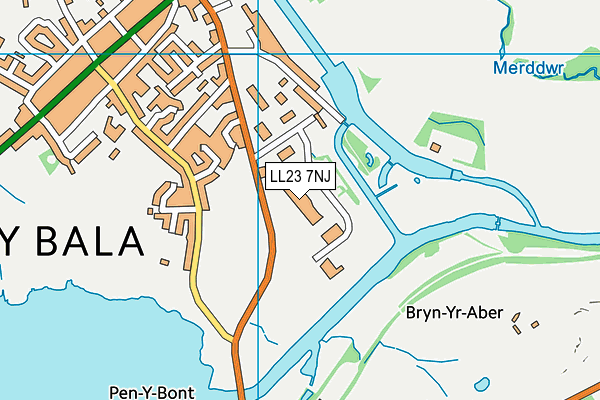 LL23 7NJ map - OS VectorMap District (Ordnance Survey)