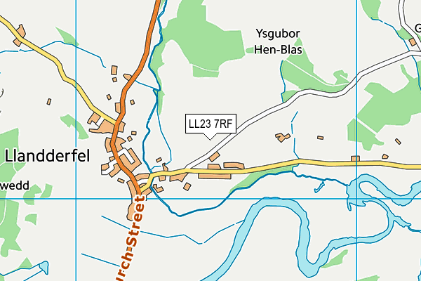 LL23 7RF map - OS VectorMap District (Ordnance Survey)