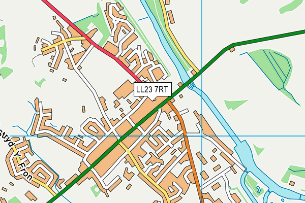 LL23 7RT map - OS VectorMap District (Ordnance Survey)