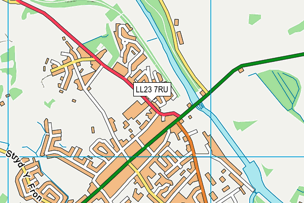 Ysgol Godre'r Berwyn map (LL23 7RU) - OS VectorMap District (Ordnance Survey)