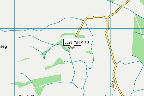 LL23 7SH map - OS VectorMap District (Ordnance Survey)