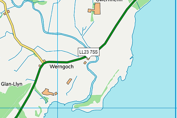 LL23 7SS map - OS VectorMap District (Ordnance Survey)