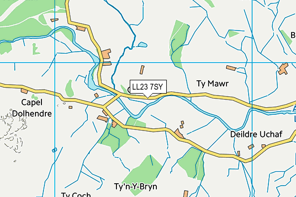 LL23 7SY map - OS VectorMap District (Ordnance Survey)