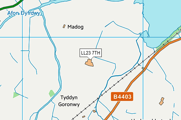 LL23 7TH map - OS VectorMap District (Ordnance Survey)