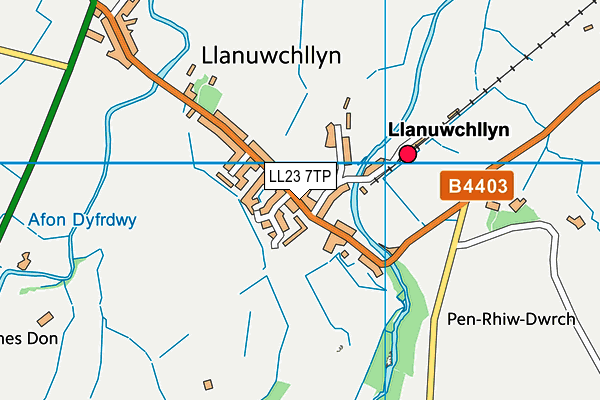 LL23 7TP map - OS VectorMap District (Ordnance Survey)