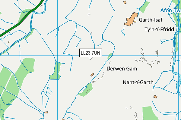 LL23 7UN map - OS VectorMap District (Ordnance Survey)