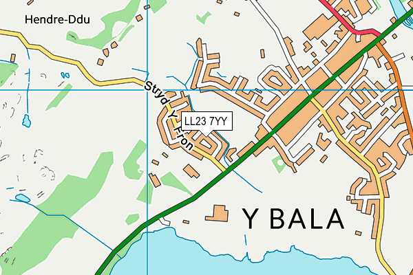LL23 7YY map - OS VectorMap District (Ordnance Survey)
