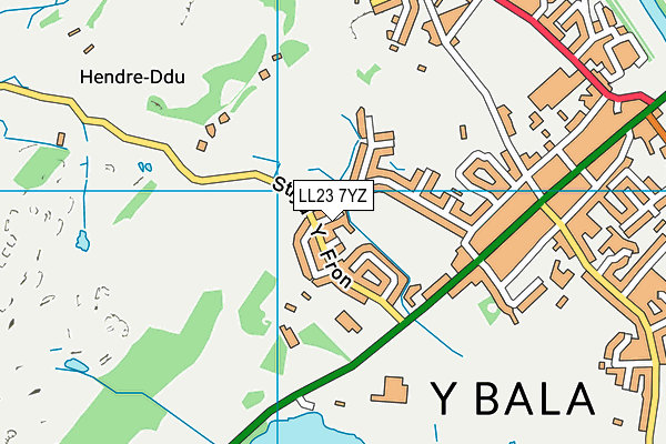 LL23 7YZ map - OS VectorMap District (Ordnance Survey)