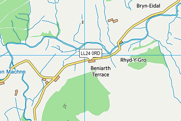 LL24 0RD map - OS VectorMap District (Ordnance Survey)