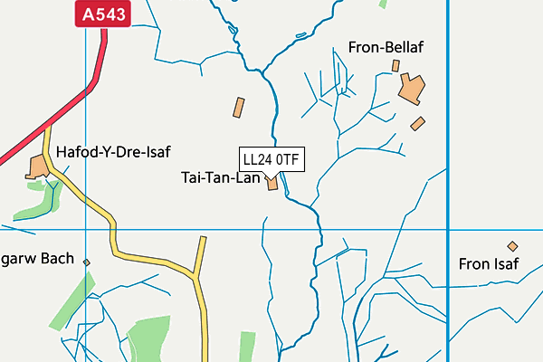 LL24 0TF map - OS VectorMap District (Ordnance Survey)