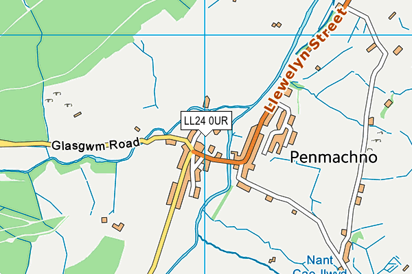 LL24 0UR map - OS VectorMap District (Ordnance Survey)