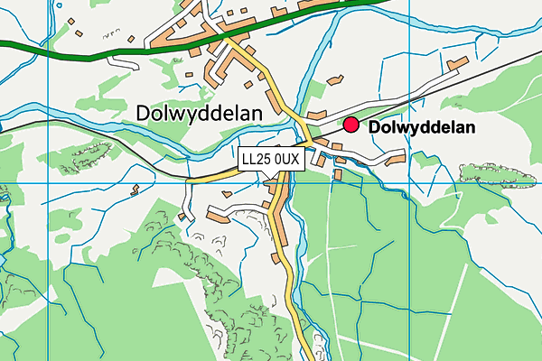 LL25 0UX map - OS VectorMap District (Ordnance Survey)