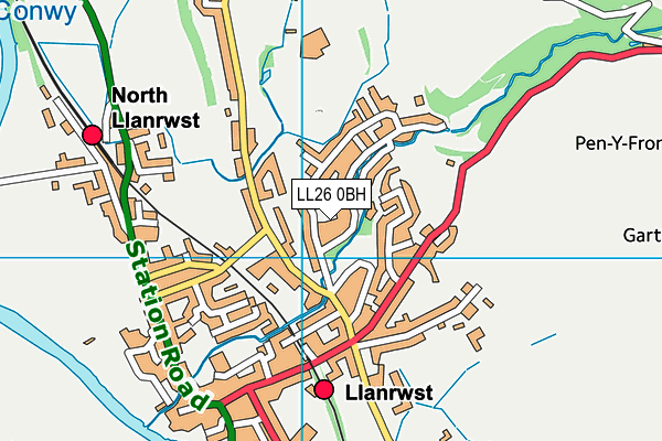 LL26 0BH map - OS VectorMap District (Ordnance Survey)