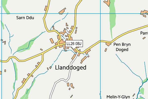 LL26 0BJ map - OS VectorMap District (Ordnance Survey)